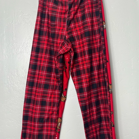 2 pairs young boys size 8 Christmas PJ bottoms - Picture 1 of 2